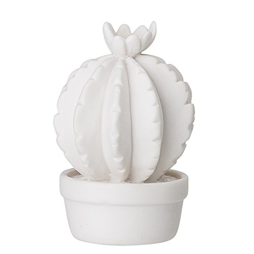 Bloomingville Cactus decorativo de porcelana blanca