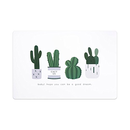 Hosaire 1x Mantel Individual Impermeable Cactus Lavable PP Resistente al Calor Mantel para el hogar Restaurante Mesa de Comedor del Hotel de casa Size 45 * 30cm