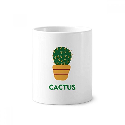 Cactus - Soporte para bolígrafo de cerámica con ventosas para plantas, 350 ml, color verde