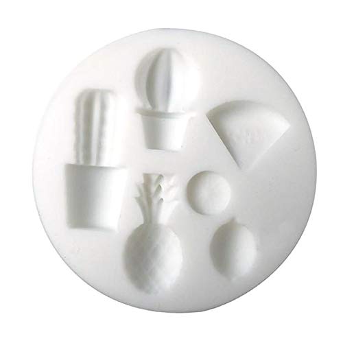 Molde pequeño de silicona para pasta Fimo, diseño exótico