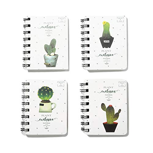 Dabixx Cute Cactus Daily Office Supplies Planner Cuaderno Espiral Diario Bloc de Notas Bloc de Notas