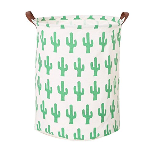 Dooxi Cactus Impreso Plegable Cesta para la Ropa Sucia Cesta de Almacenamiento Organizador Niños Juguetes Organizador Ropa Cestos para la Colada