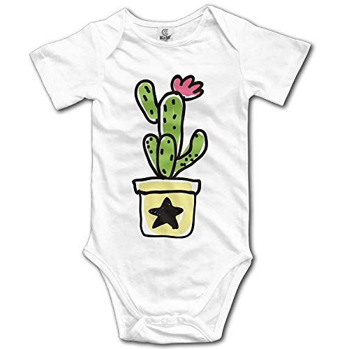 Cactus Unisex Baby's Bodysuits Romper Short Sleeved Light Onesies