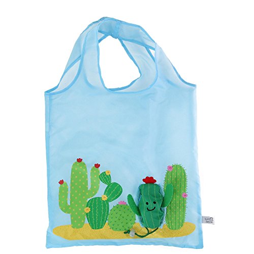 (Cactus) - Sass & Belle Foldable Compact Reusable Shopping Bag
