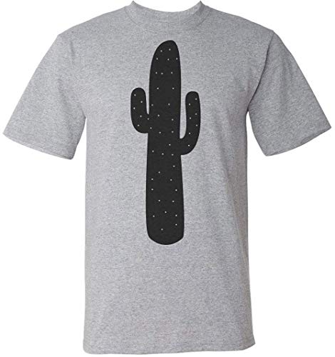 Finest Prints Minimalistic Dotted Cactus Camiseta para Hombre XX-Large