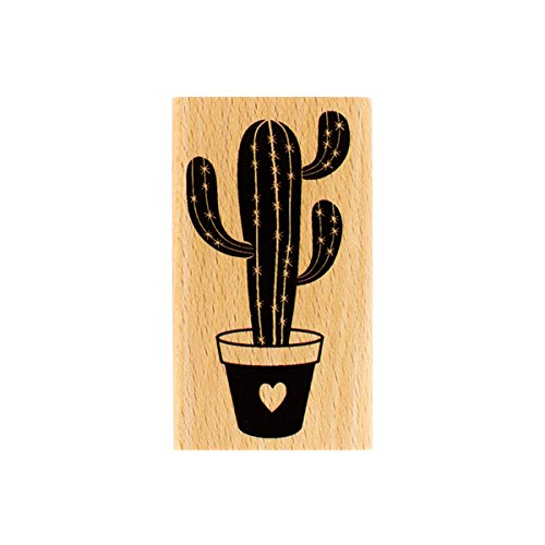 Florilèges Design fd216032 tampón Cactus de Amor Madera 7 x 4 x 2,5 cm