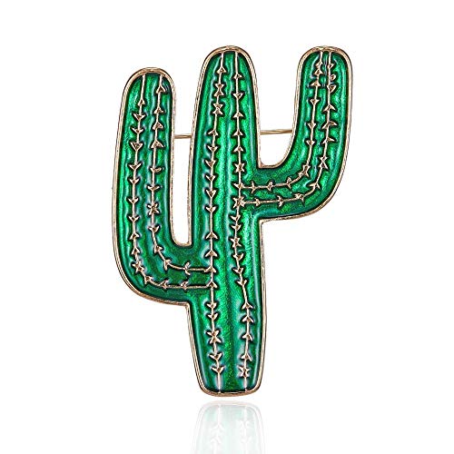 Y-XM 3*Broches de Bisuteria Ramillete de Cactus Planta de Broche de Esmalte Creative joyería