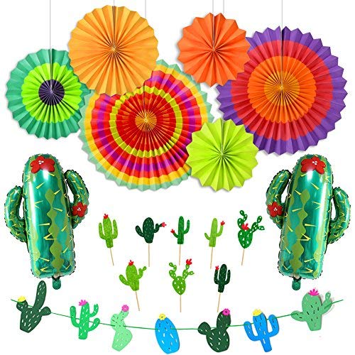 KREATWOW - Juego de accesorios y guirnalda de papel para fiesta mexicana del 5 de mayo