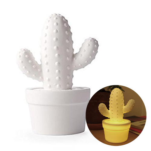 Mini lámpara Porcelana Cactus – Regalo Maestro